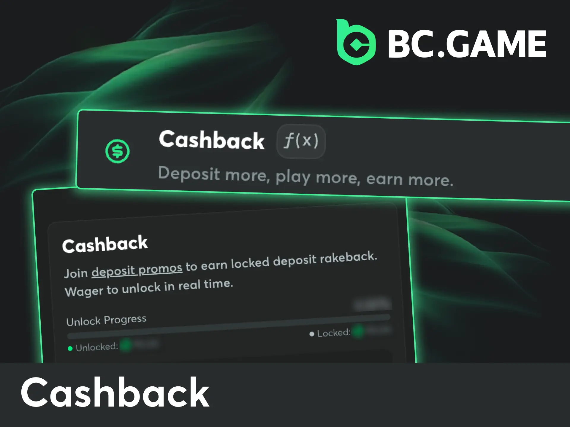 Play your favorite games at BC Game, and get automatic cashback directly to your balance.